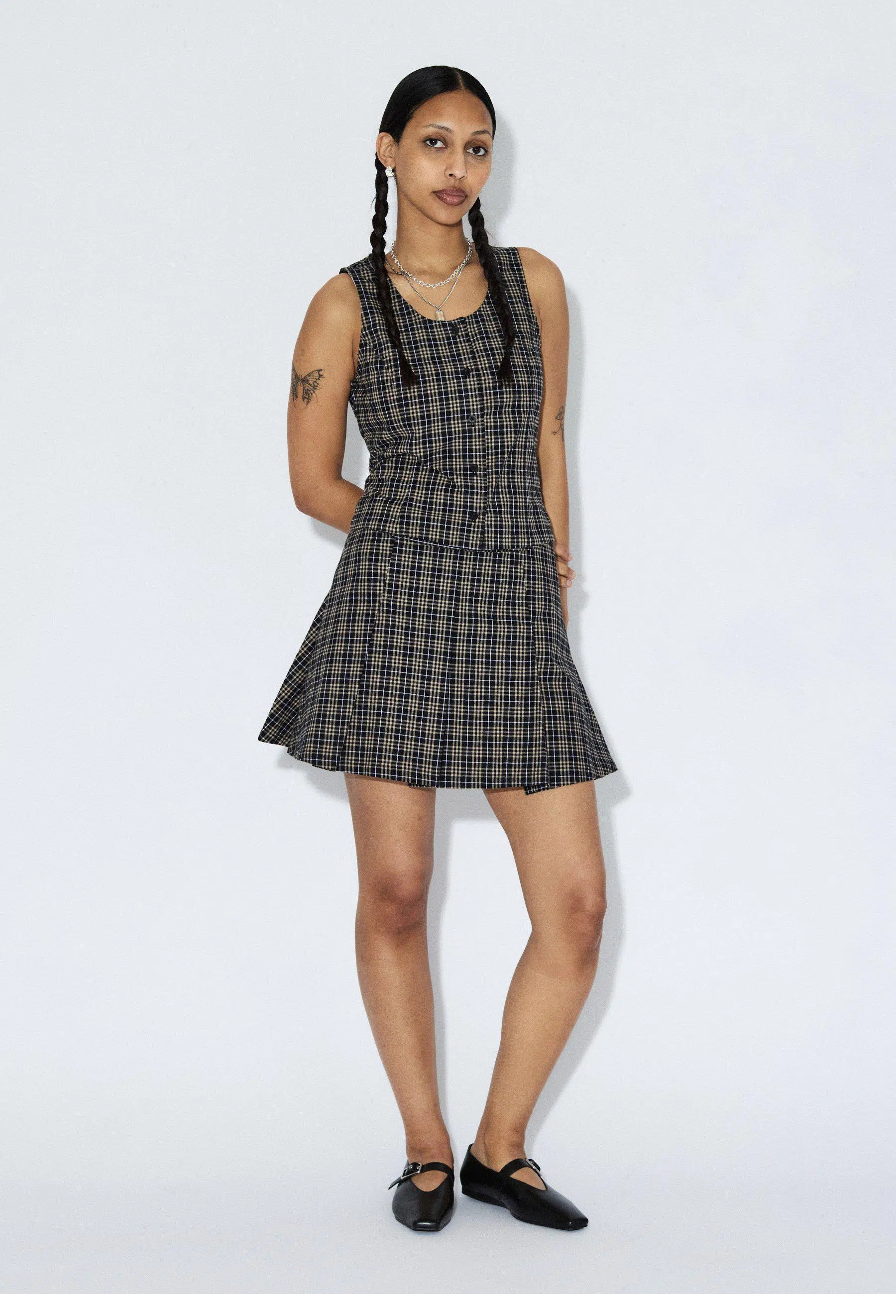 Dr.Denim Top Zola Black Summer Check Dr.Denim Top Zola Black Summer Check