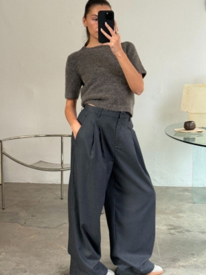 Boii Studios Hose Martina Light Grey Melange
