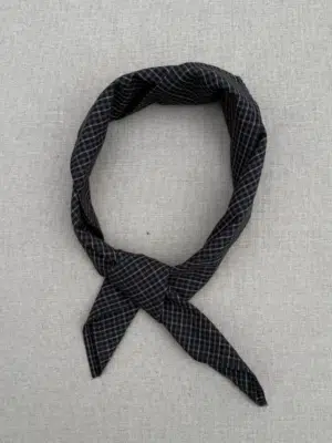 Boii Studios Schal Meny Check Blue Navy