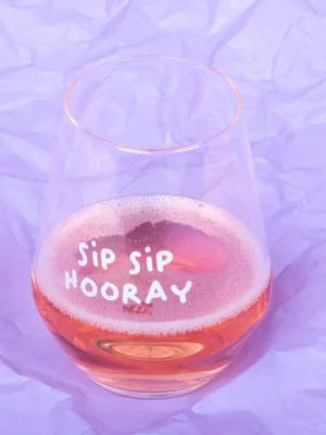 Frau Hansen Glas Sip Sip Hooray