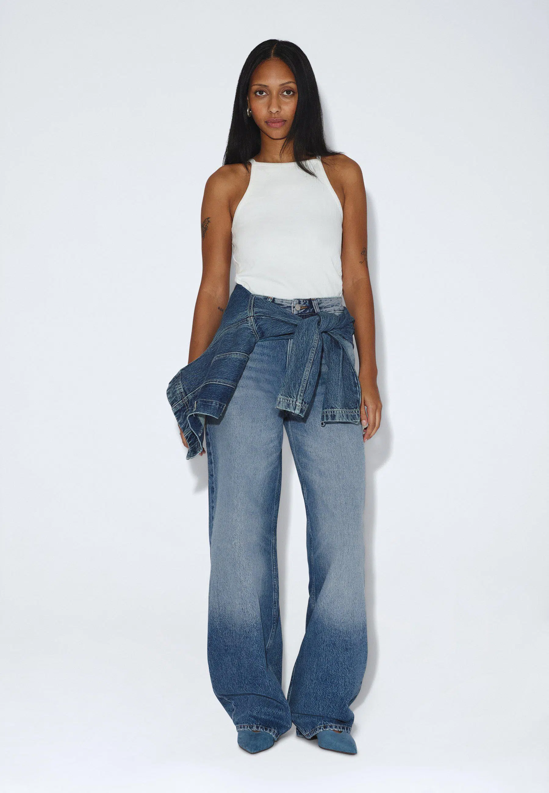 Dr.Denim Jeans Donna High Relaxed Stream Sky Fade