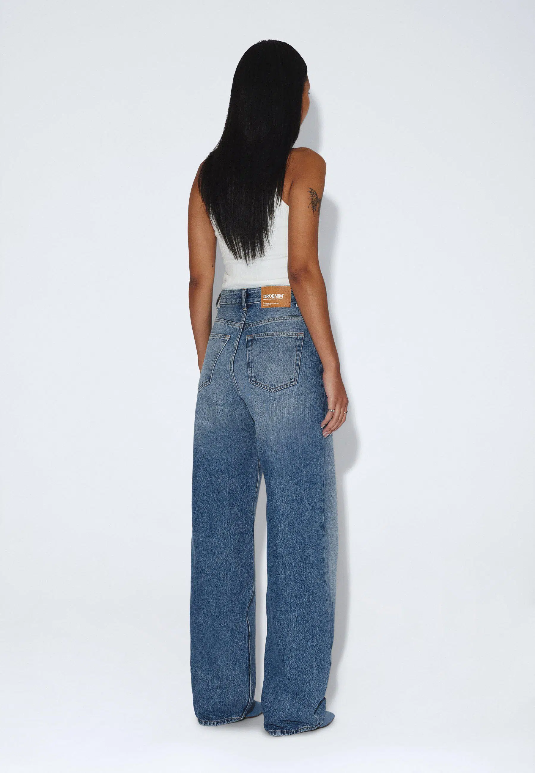 Dr.Denim Jeans Donna High Relaxed Stream Sky Fade