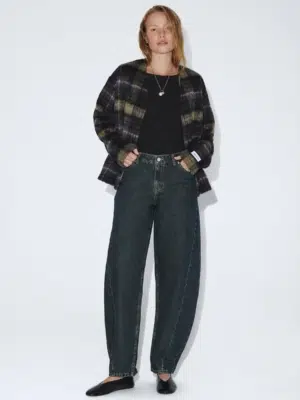 Dr.Denim Jeans Nanci Mid Barrel Seam Kodiak Dark Retro