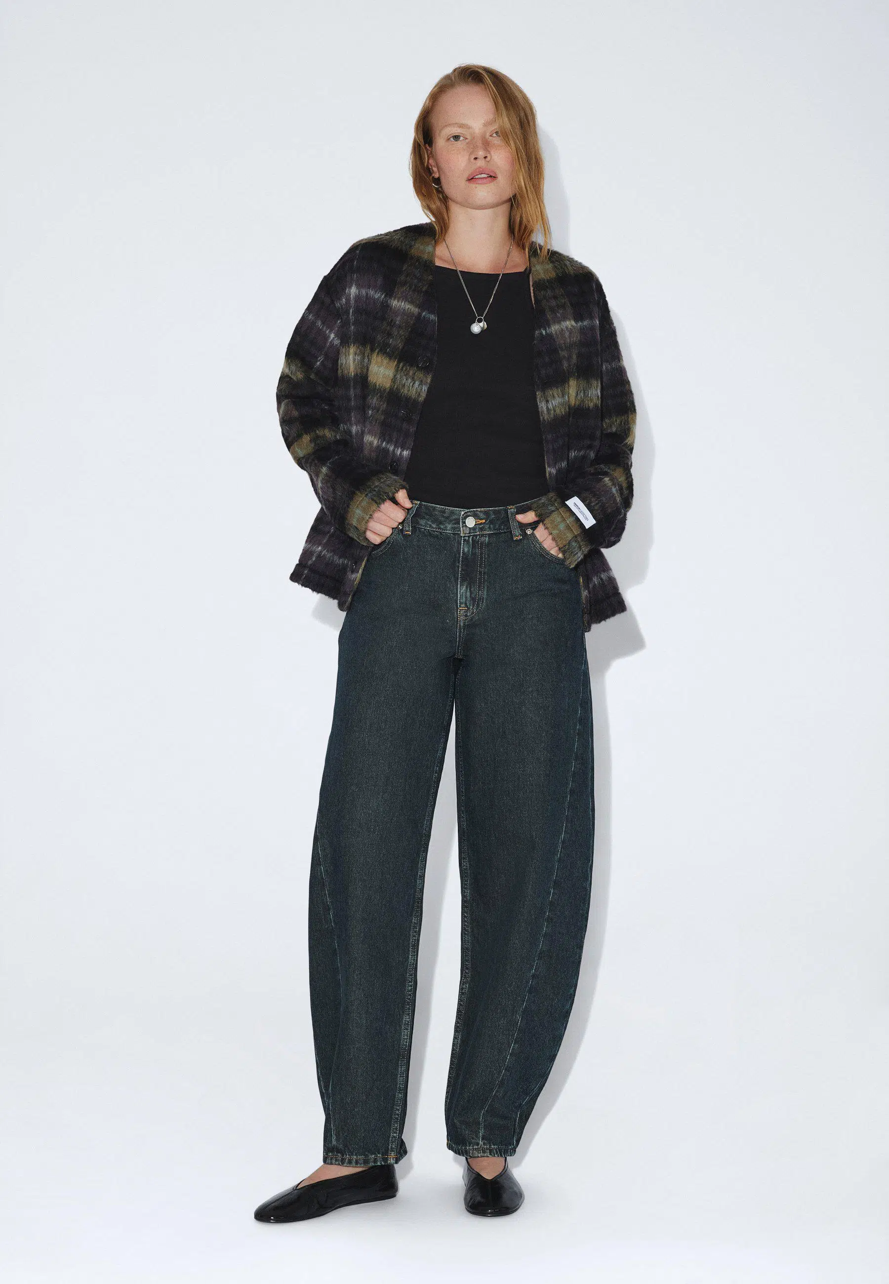 Dr.Denim Jeans Nanci Mid Barrel Seam Kodiak Dark Retro