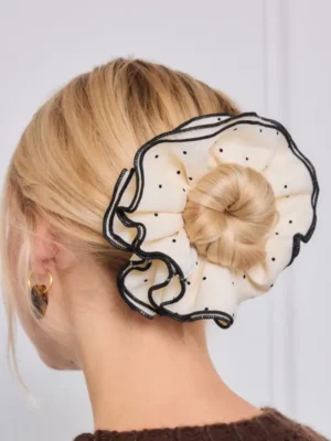 Éline L'atelier Scrunchie Weiß