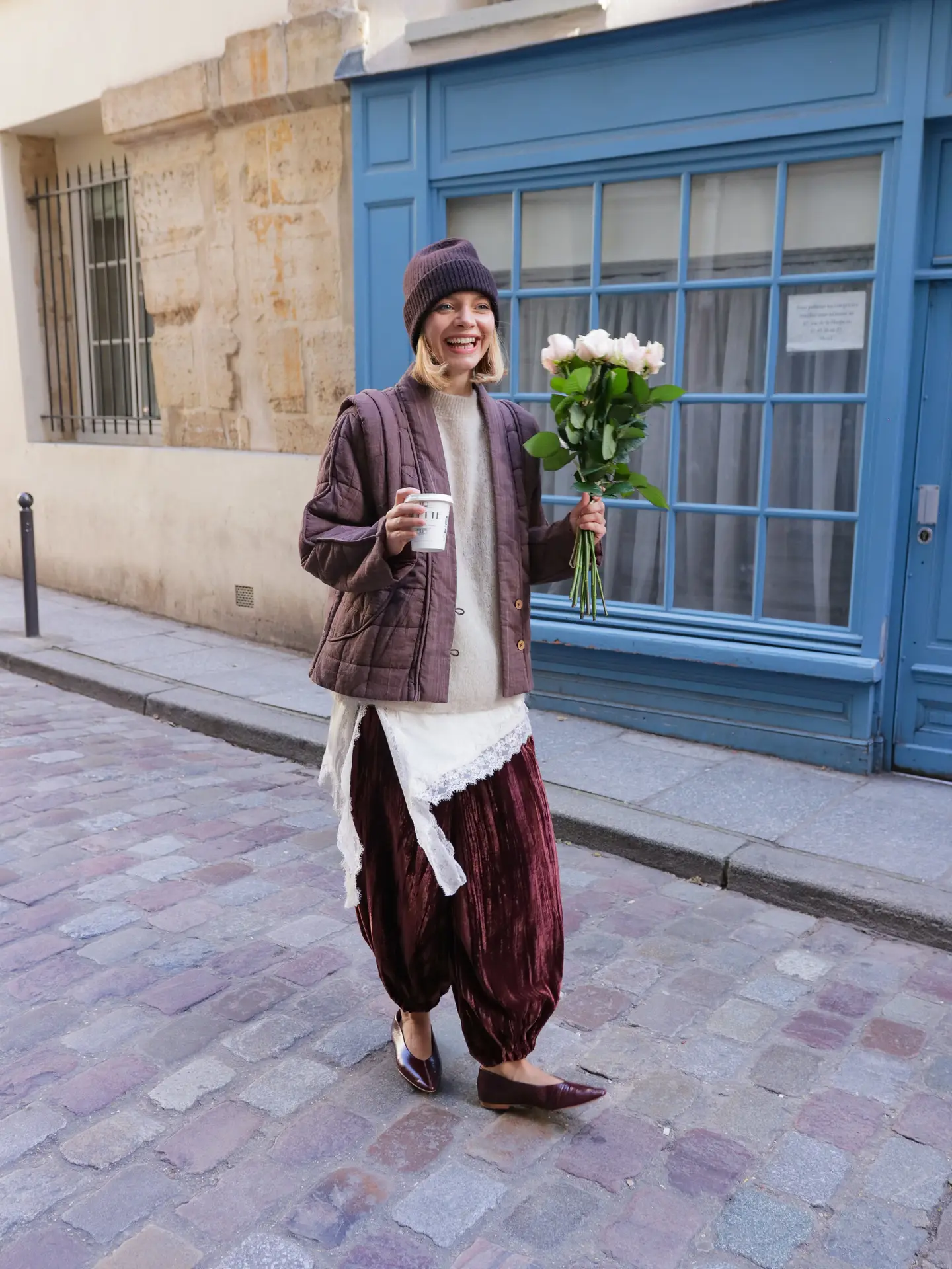 The Corner Boho Spitzenrock Cream