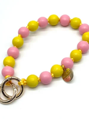 Parsley & Pepper Handykette Bag Charm Schlüsselanhänger gelb rosa