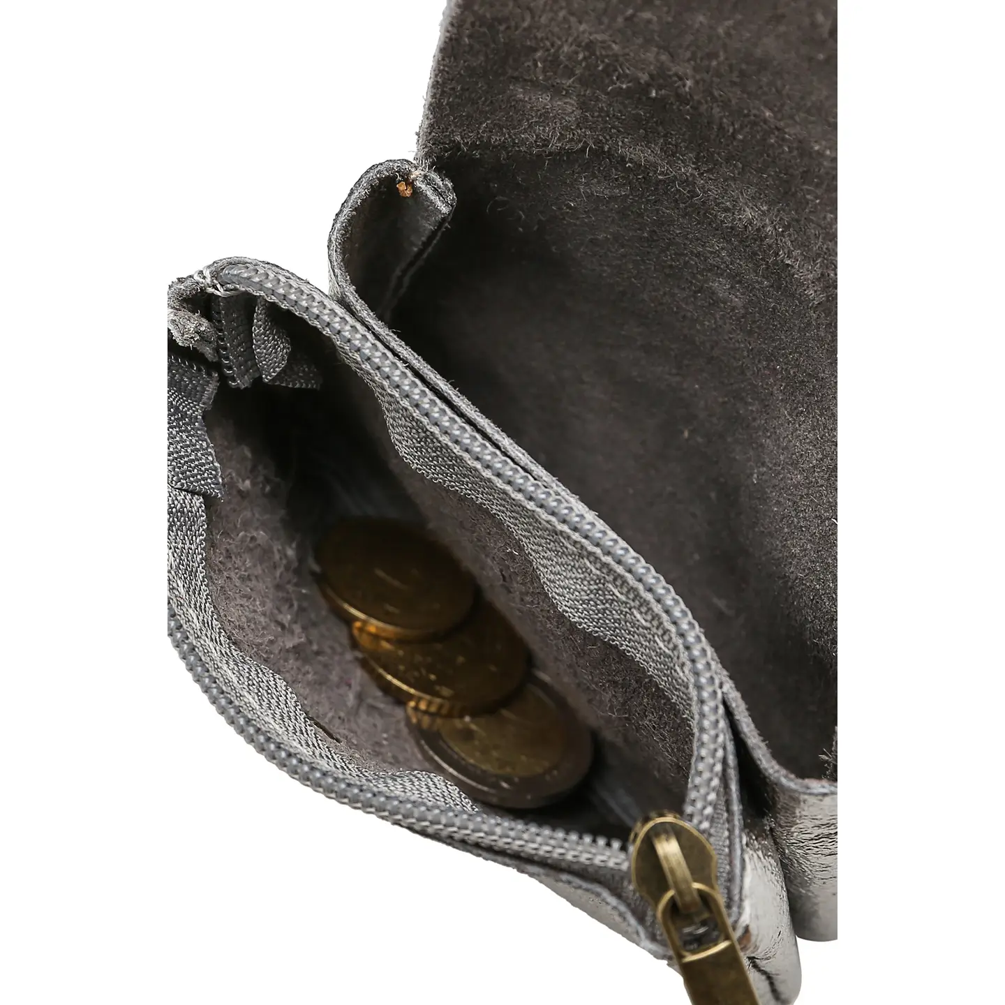 Cherry Paris Kleine Ledergeldtasche Silber Cherry Paris Kleine Ledergeldtasche Silber