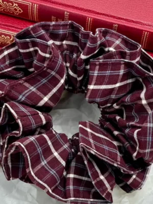 Éline L'atelier Scrunchie Karo Rot