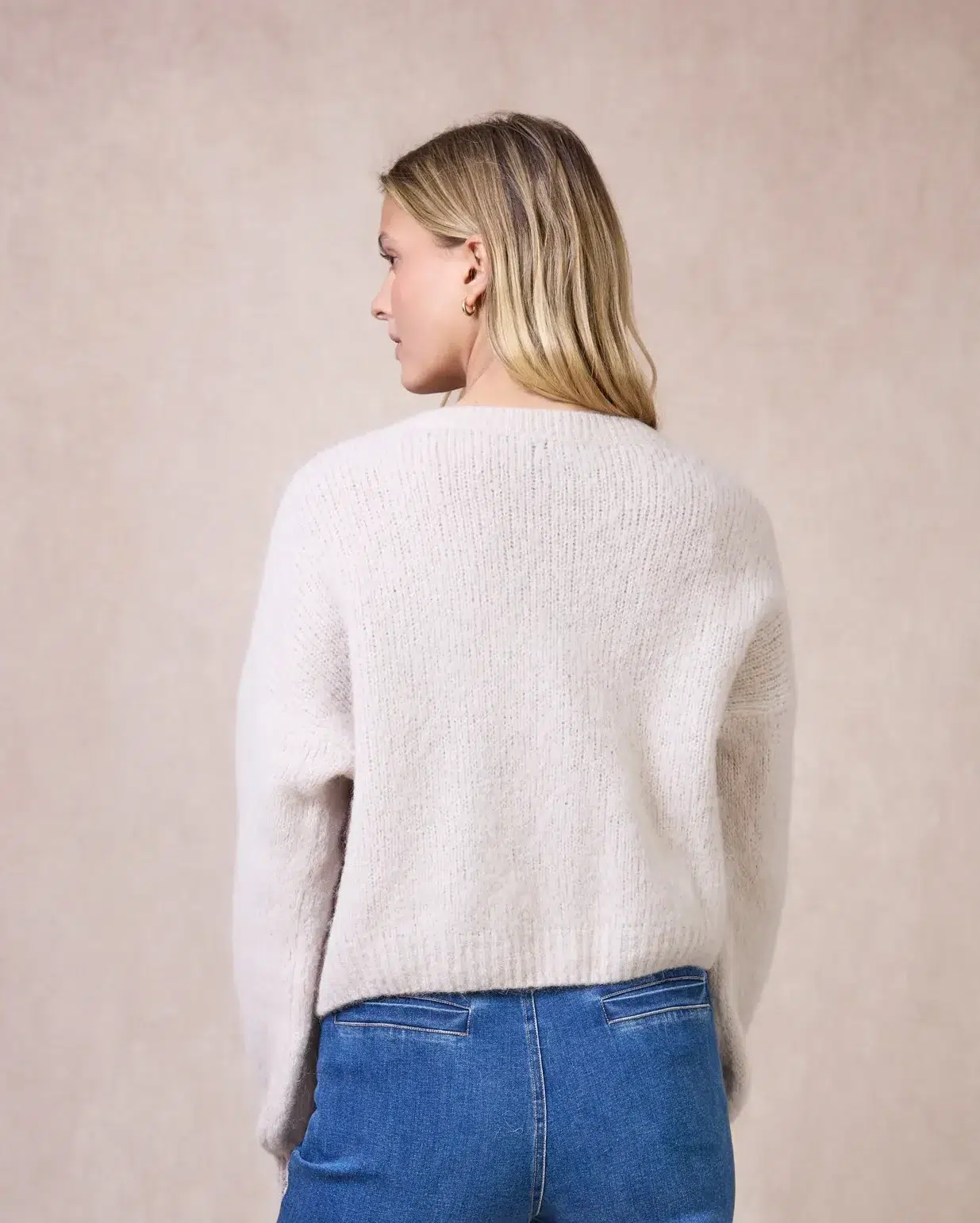 Calie Paris Alpaka-Mischung Cardigan Taupe