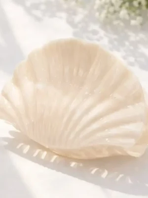 Éline L’atelier Haarklammer Muschel Weiß