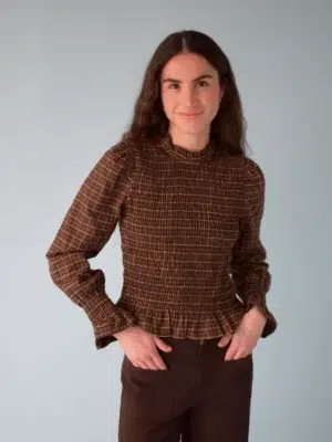 Mindtraveler Bluse Chia Alia Braun