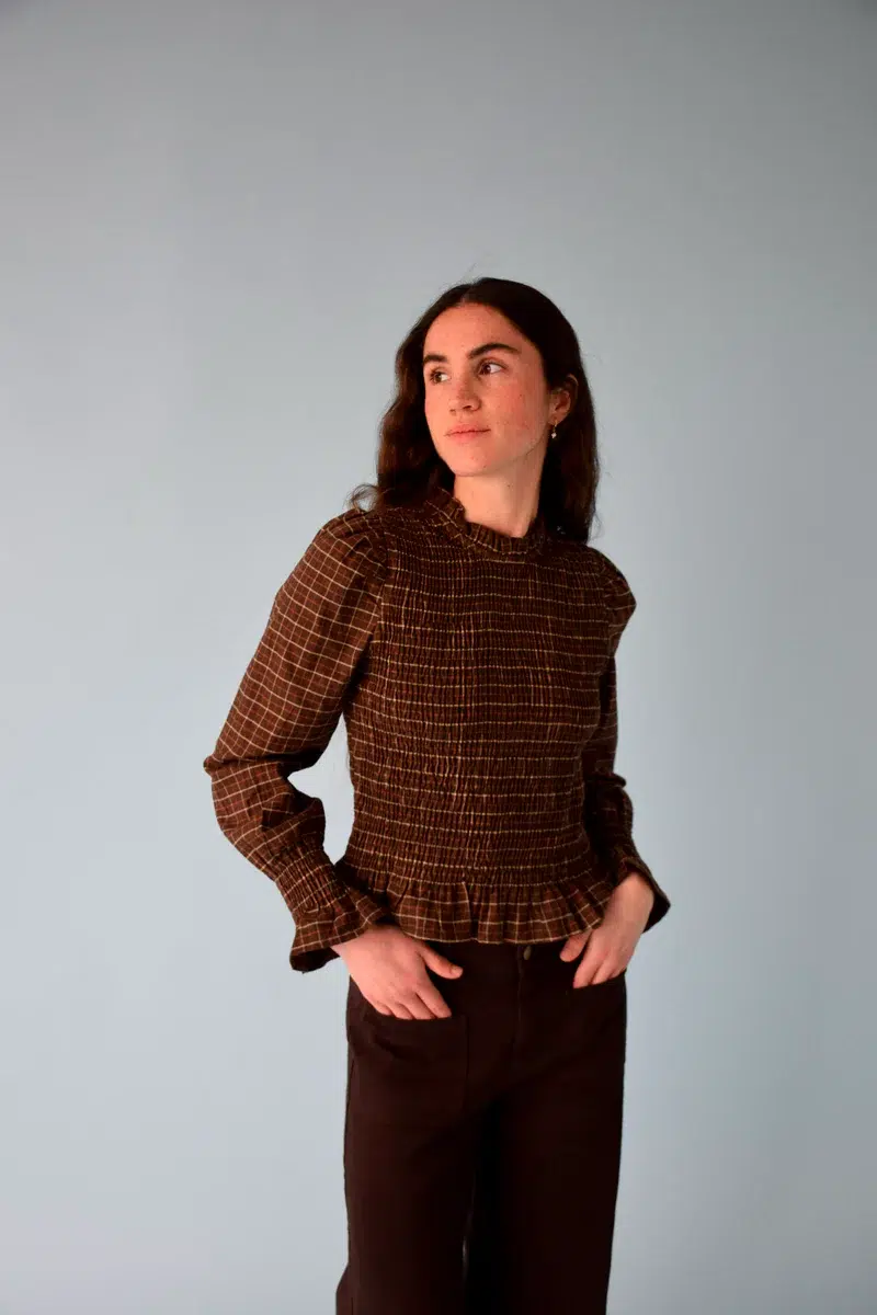 Mindtraveler Bluse Chia Alia Braun Mindtraveler Bluse Chia Alia Braun