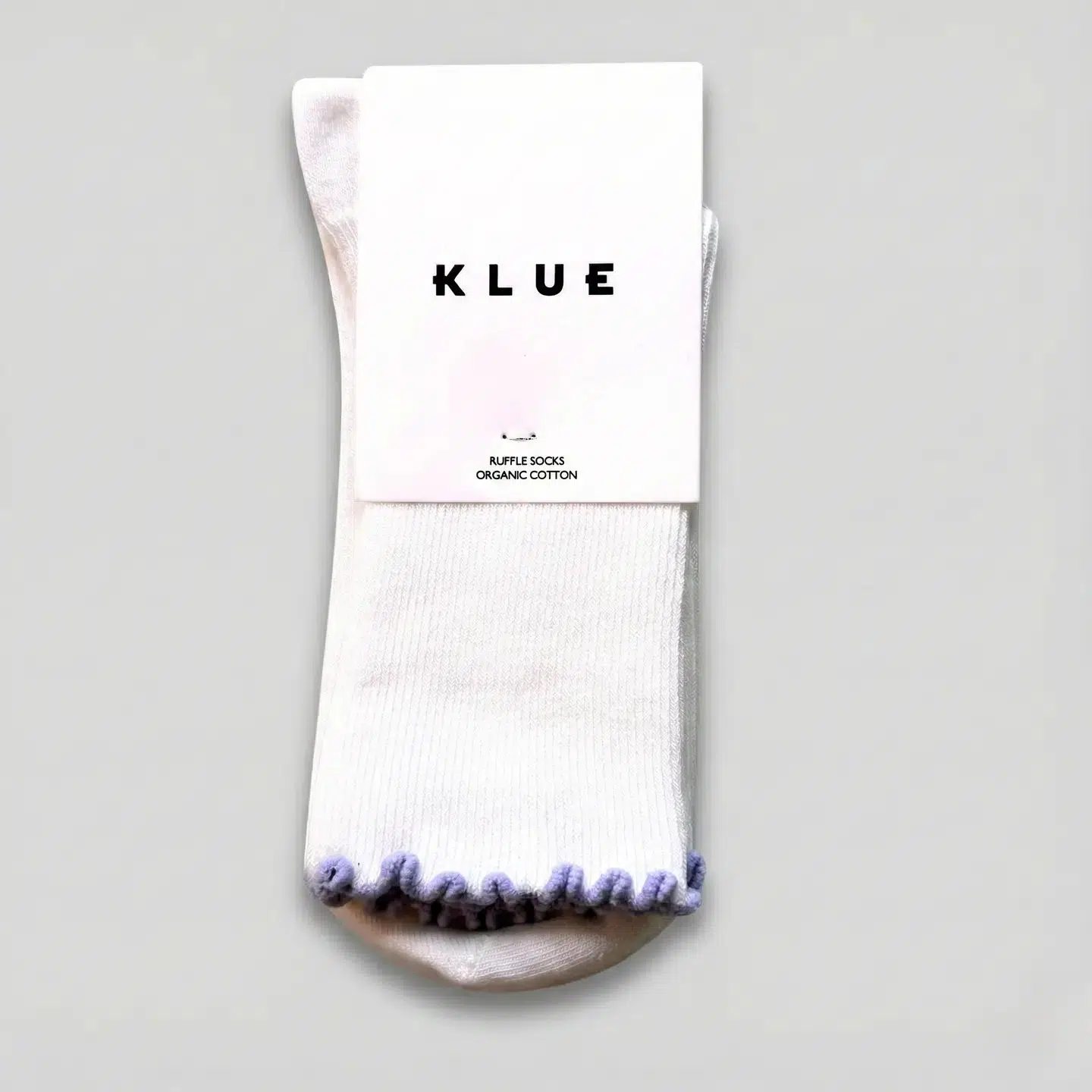KLUE Bio-Baumwollsocken mit Rüschen Flieder
