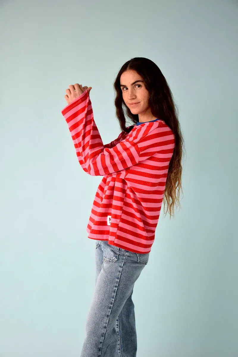 Mindtraveler Langarmshirt Nuria Rot Rosa Mindtraveler Langarmshirt Nuria Rot Rosa