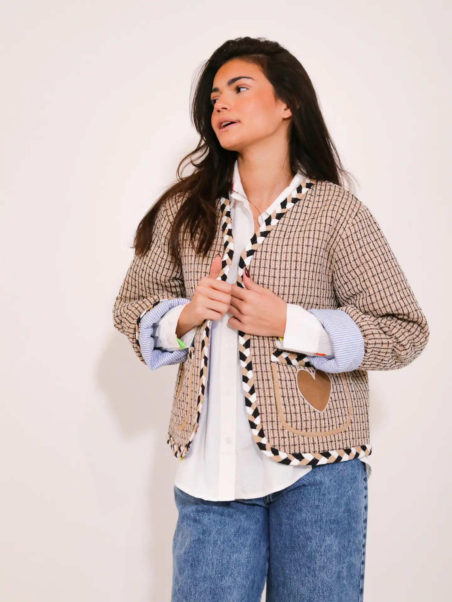 The Corner Herz Tweedjacke