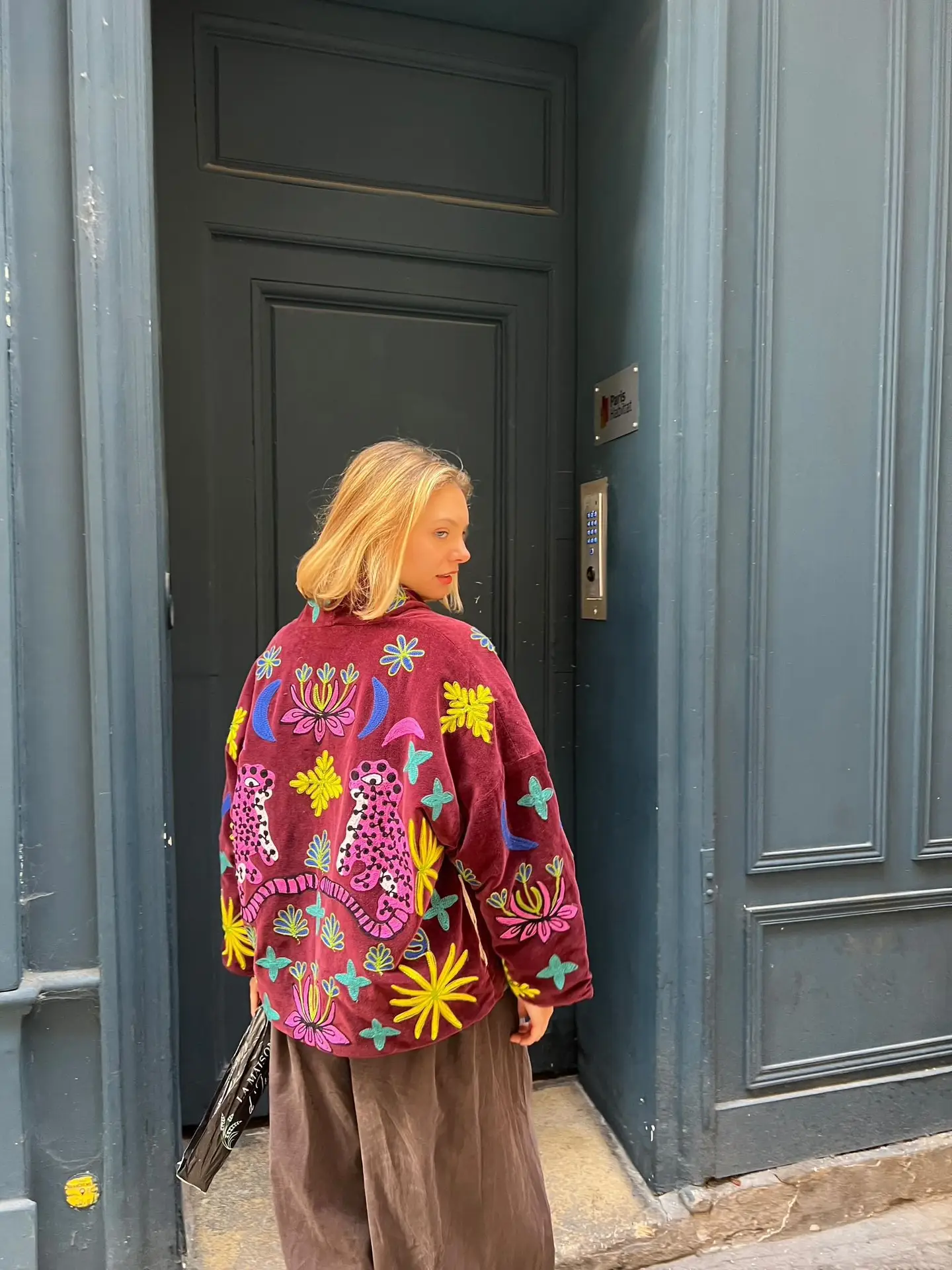 The Corner Samtjacke Tiger Mauve