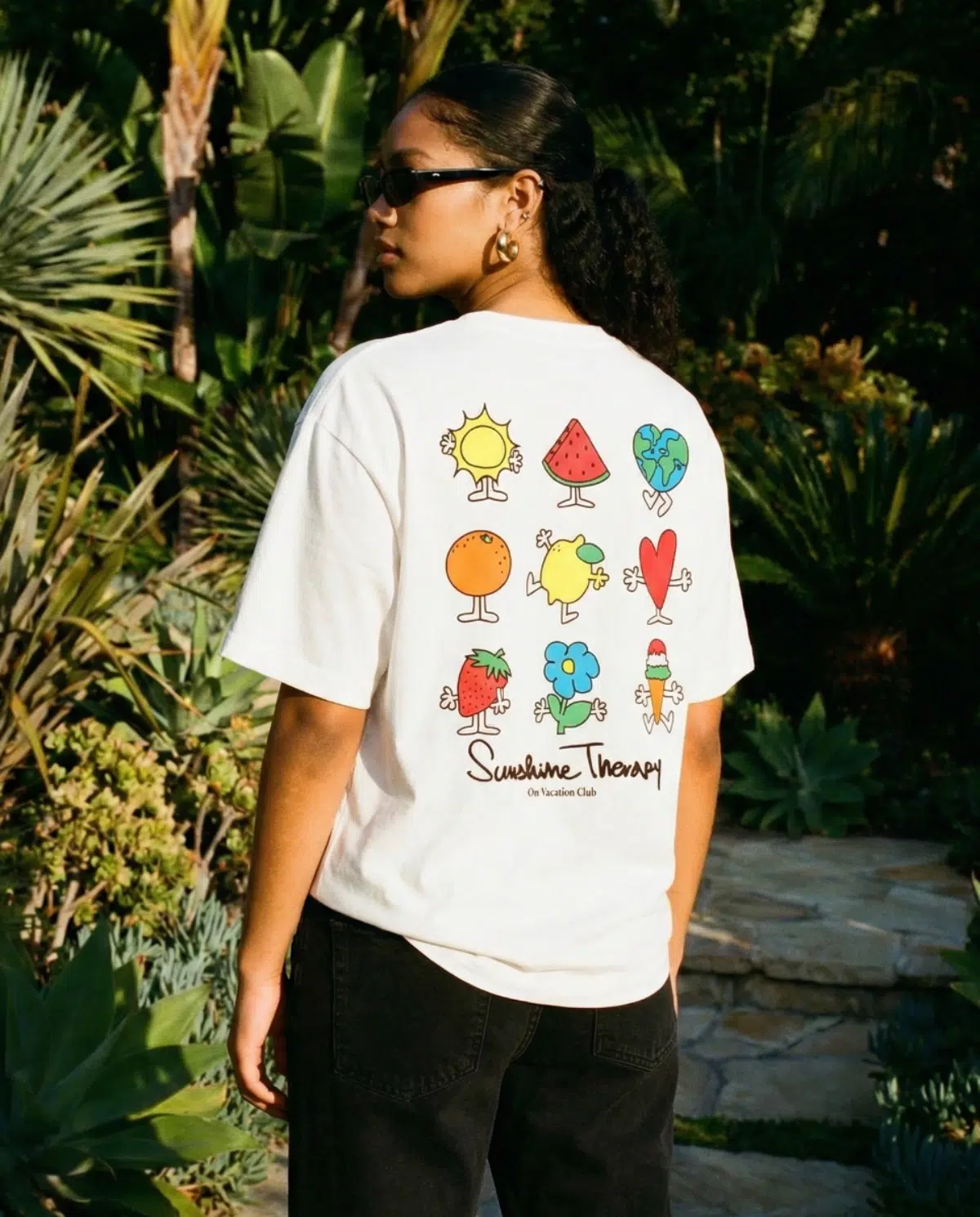 On Vacation T-Shirt Sunshine Therapy Weiss
