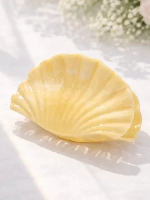Éline L’atelier Haarklammer Muschel Gelb