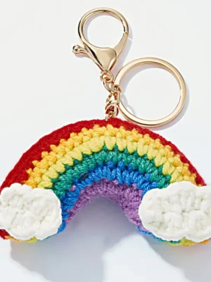 Éline L’atelier Anhänger Regenbogen gehäkelt