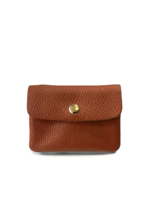 Cherry Paris Kleine Ledergeldtasche Cognac