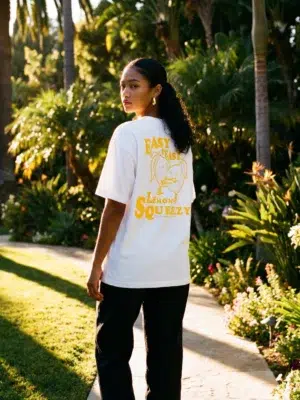 On Vacation T-Shirt Lemon Squeezy Weiss