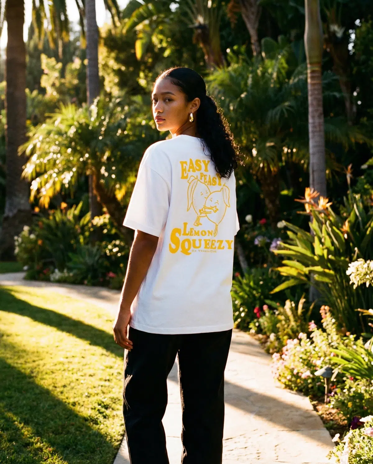 On Vacation T-Shirt Lemon Squeezy Weiss