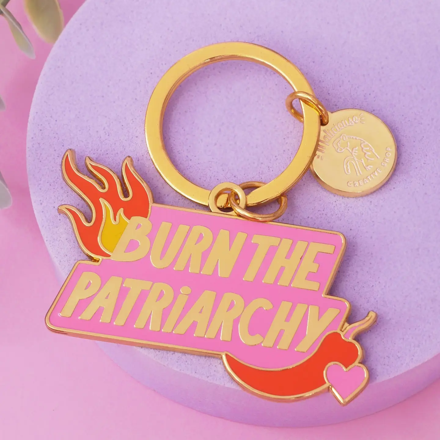 Malicieuse Schlüsselanhänger Burn the Patriarchy