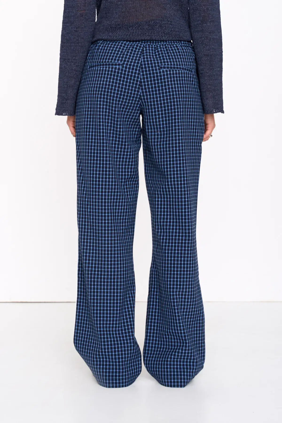 24 Colours Hose Karriert Blau