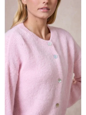 Calie Paris Alpaka-Mischung Cardigan Helles Rosa