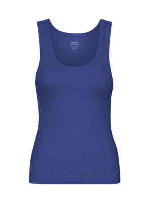 Colourful Standard Organic Rib Tank Top Marine Blue