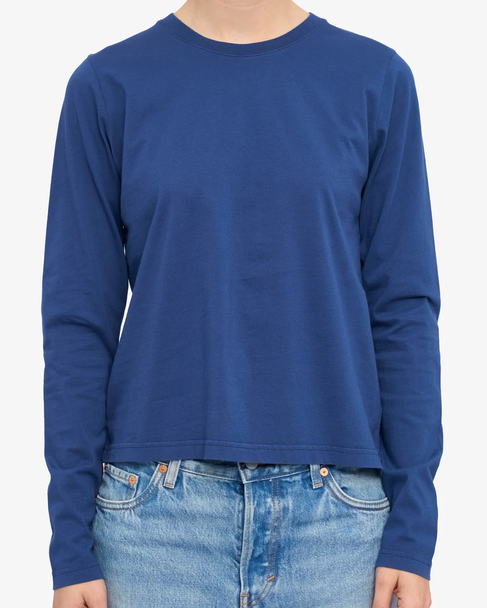 Colourful Standard Organic Langarmshirt Marine Blue