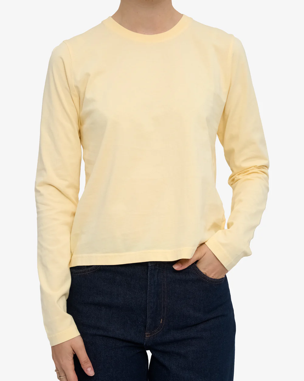 Colourful Standard Organic Langarmshirt Soft Yellow