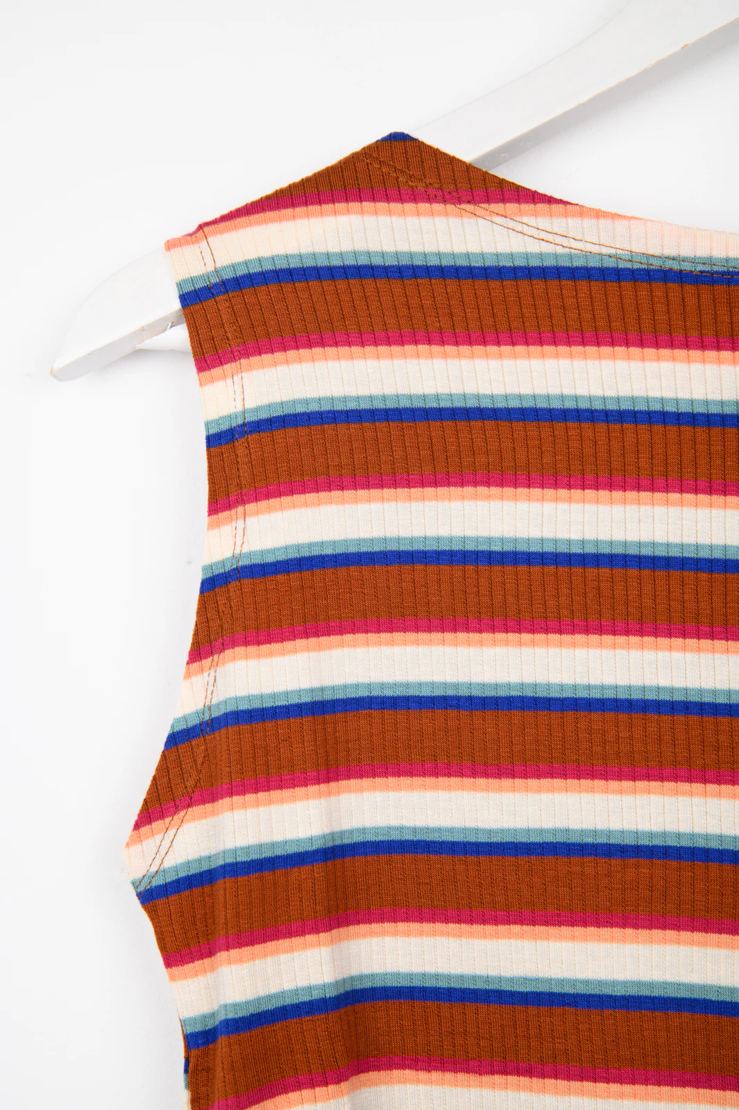 24 Colours Top gestreift Braun