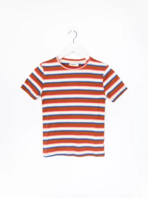 24 Colours T-Shirt gestreift Braun