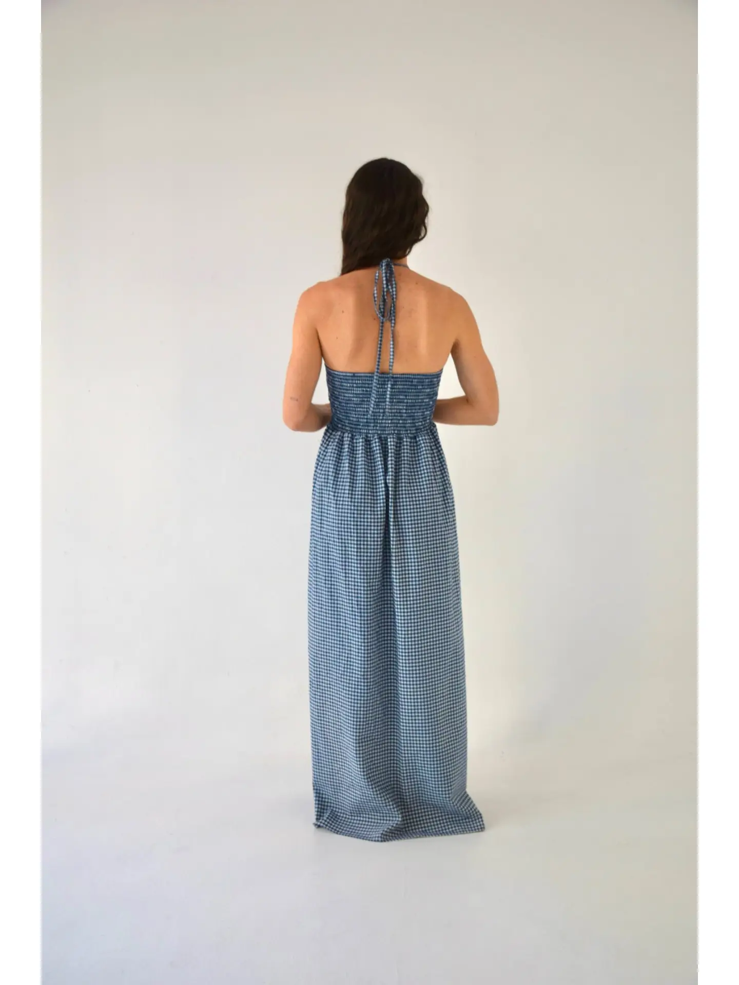 Mindtraveler Maxikleid Gina Vichy Marine Mindtraveler Maxikleid Gina Vichy Marine