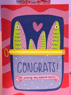 Studio Kumimi Postkarte "Congrats on adding one more to the tin"