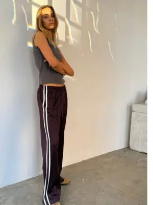 Boii Studios Hose Mia Bordeaux White
