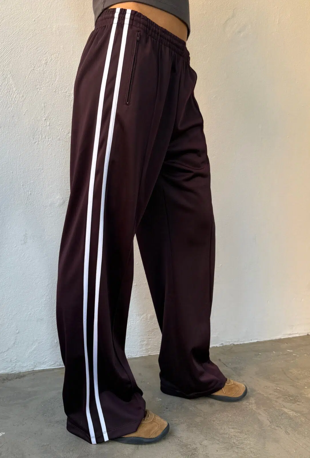 Boii Studios Hose Mia Bordeaux White