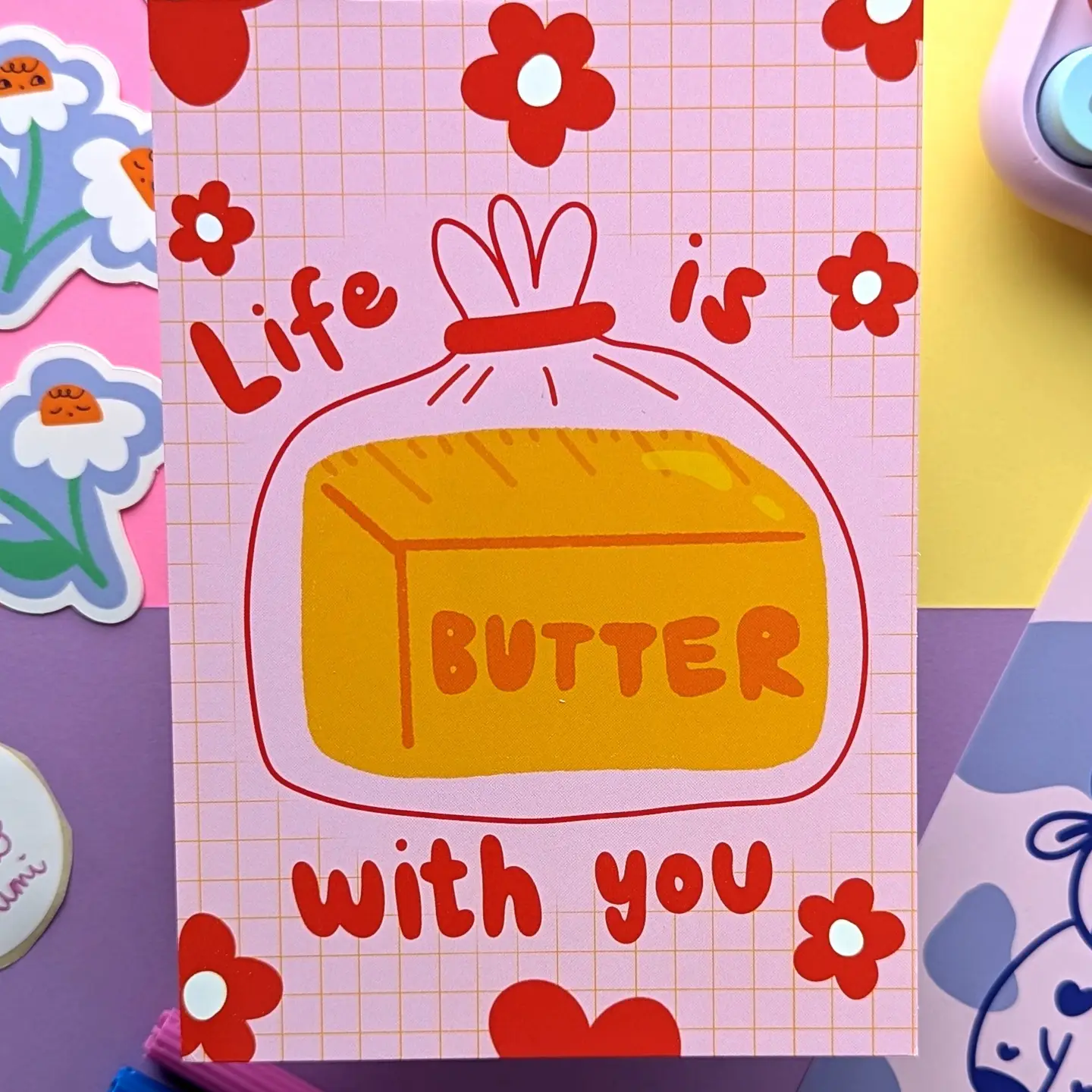 Studio Kumimi Postkarte "Life is Butter with you"