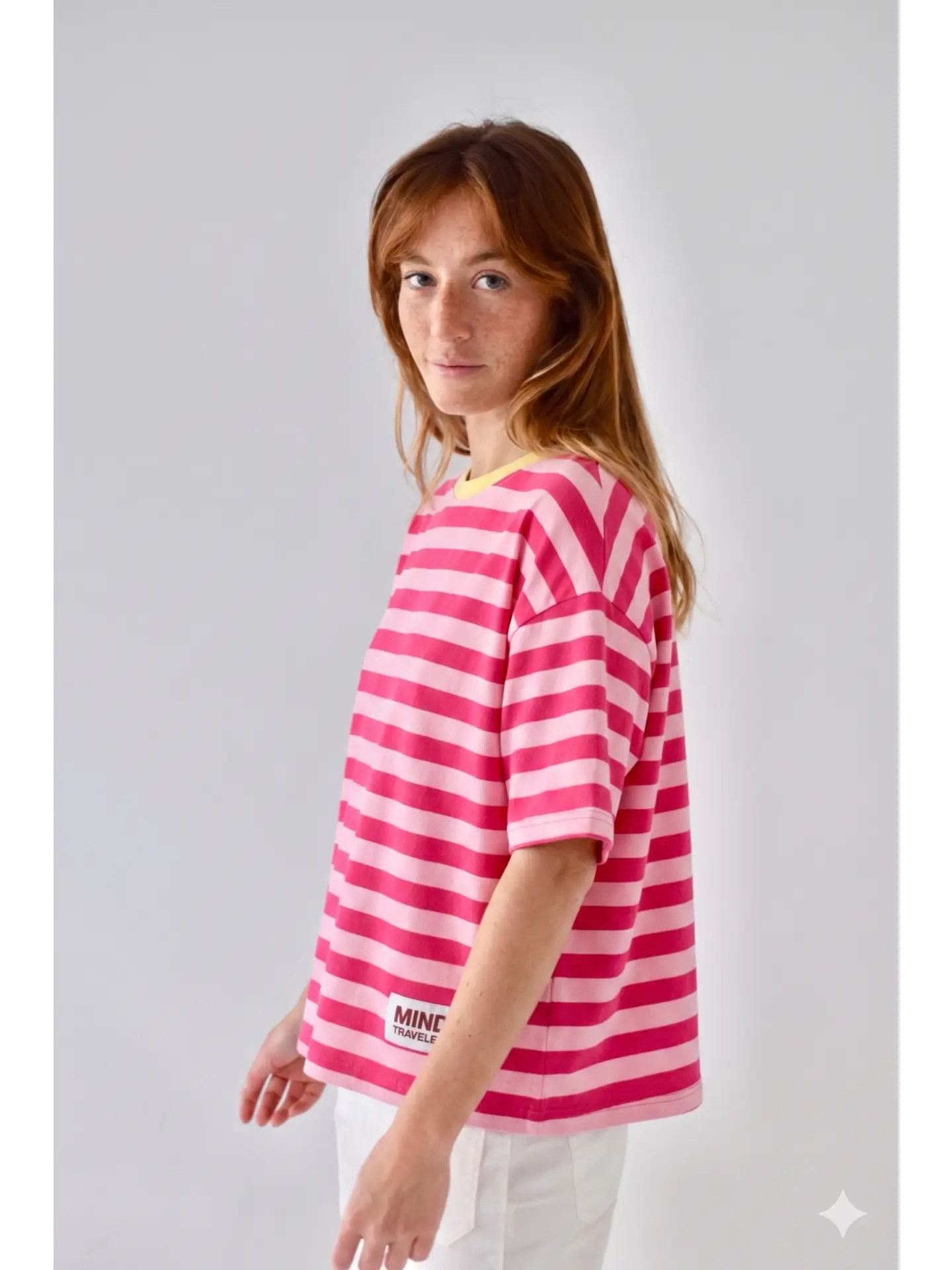 Mindtraveler T-Shirt Nunu gestreift pink