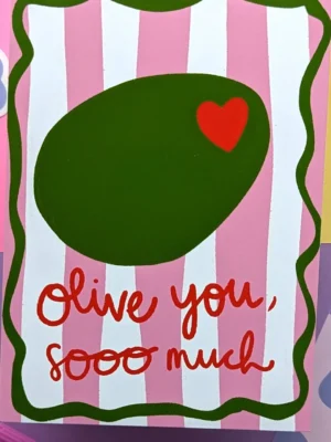 Studio Kumimi Postkarte "Olive you so much"