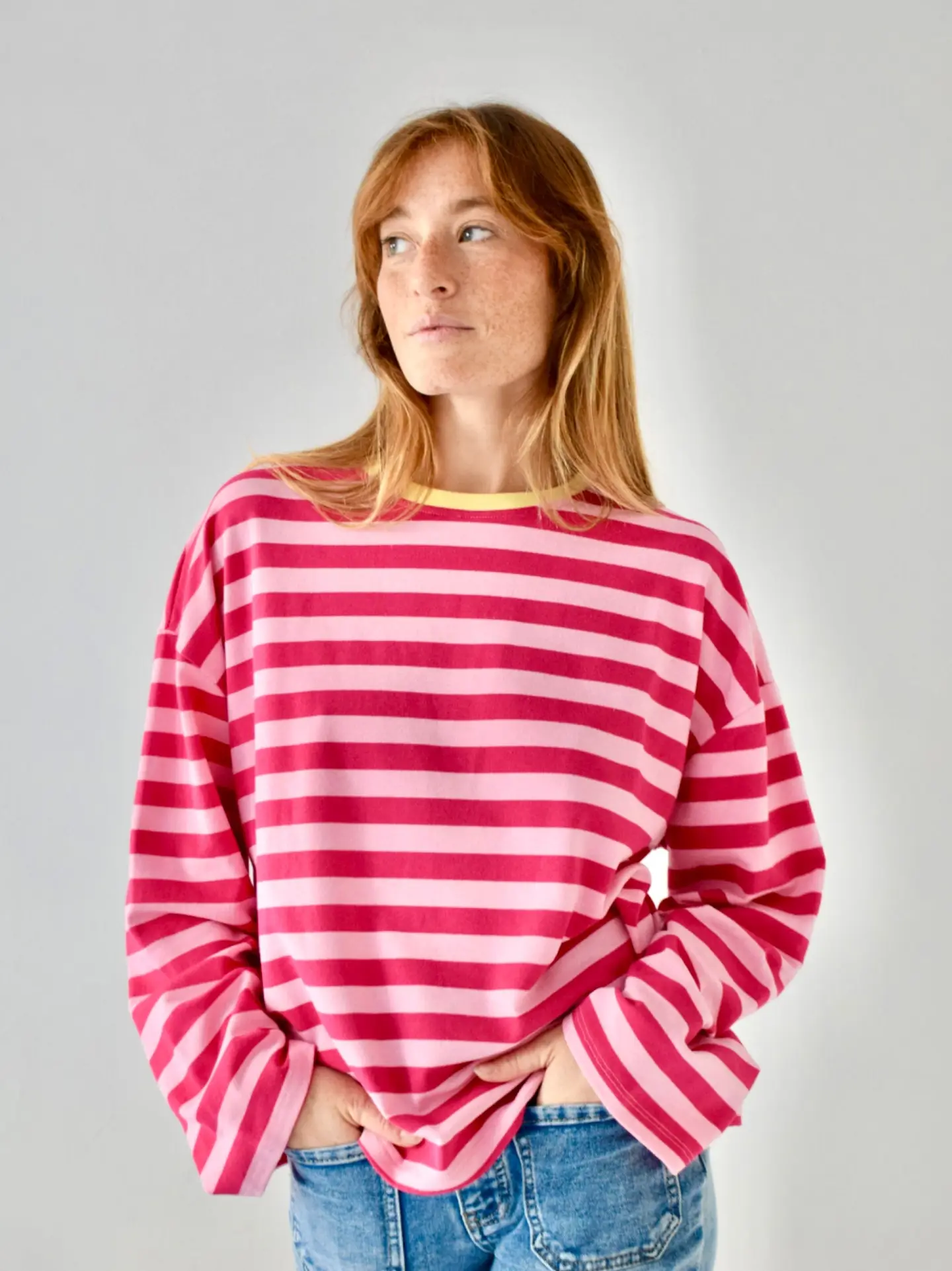Mindtraveler Langarmshirt Nuria Rosa Fuchsia