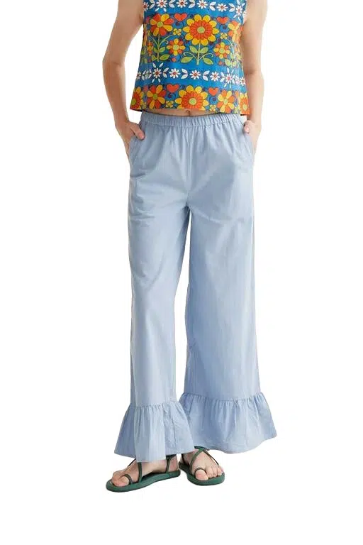 Compania Fantastica Hose Hellblau Rüschen