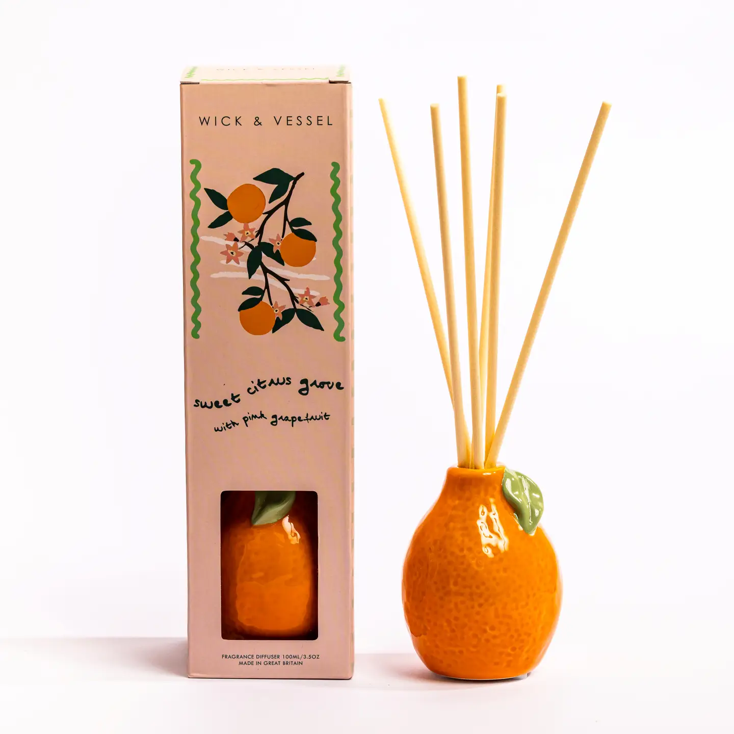 Wick and Vessel Orange Duftdiffusor