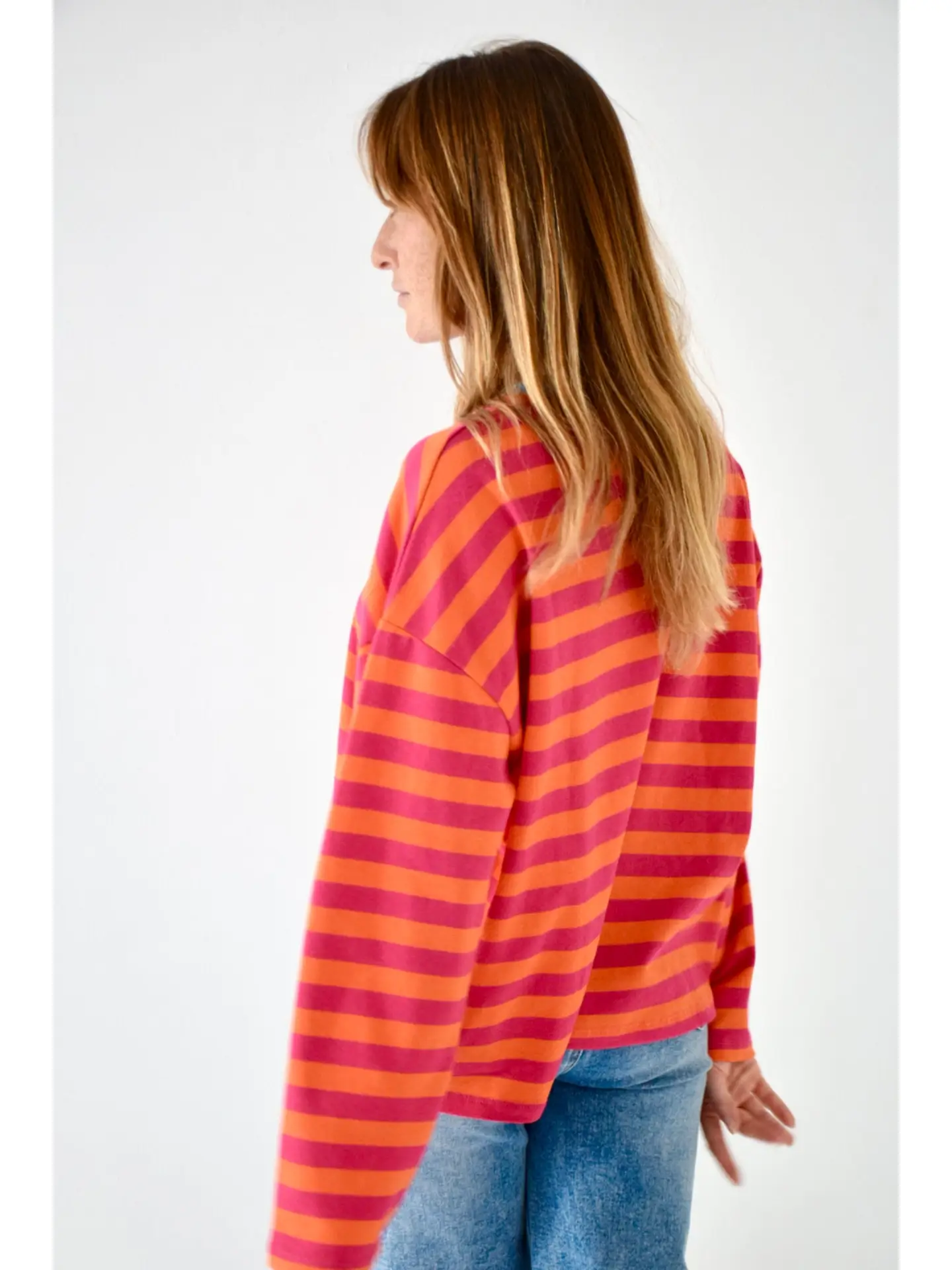 Mindtraveler Langarmshirt Nuria Fuchsia Orange