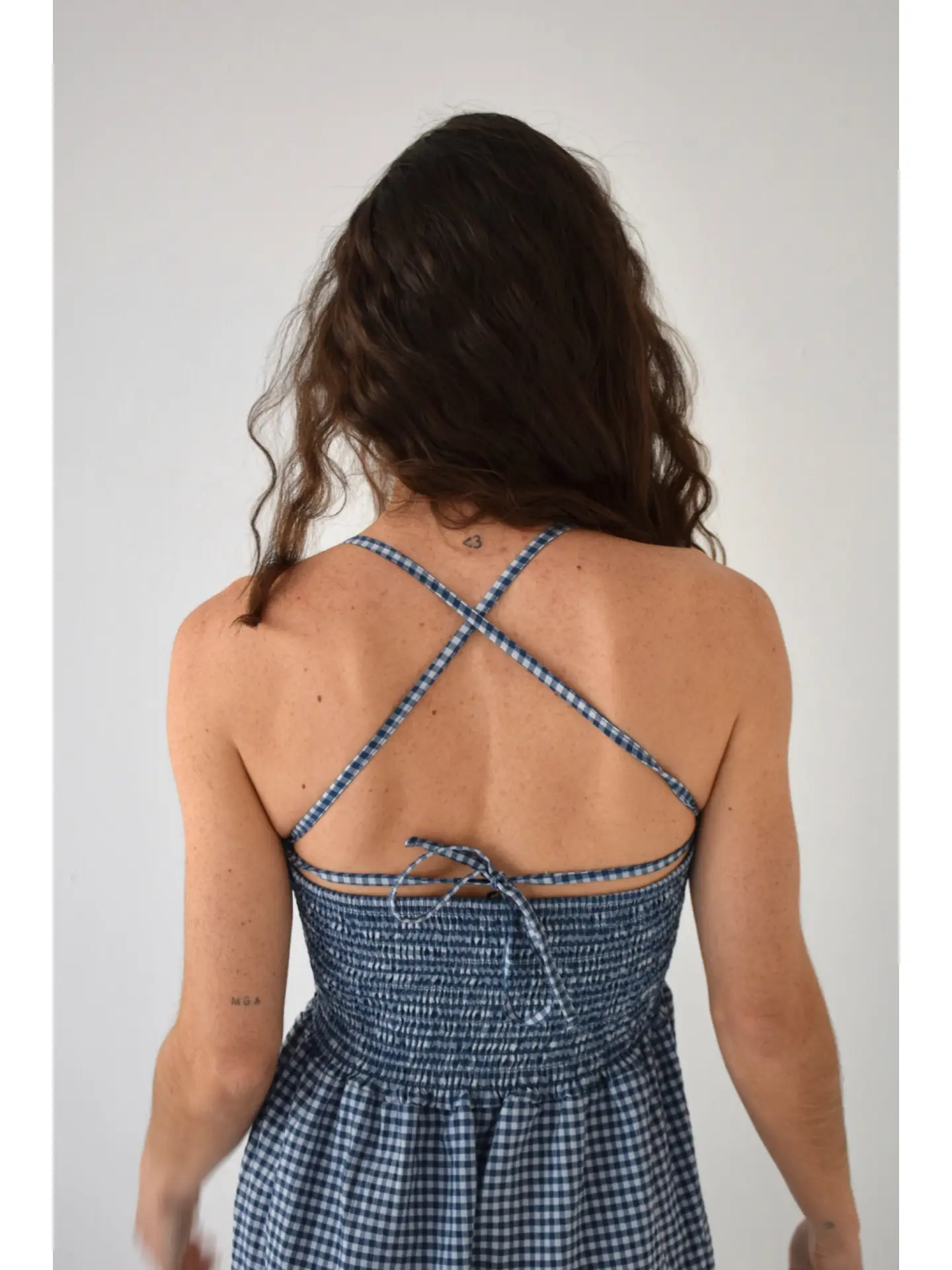 Mindtraveler Maxikleid Gina Vichy Marine
