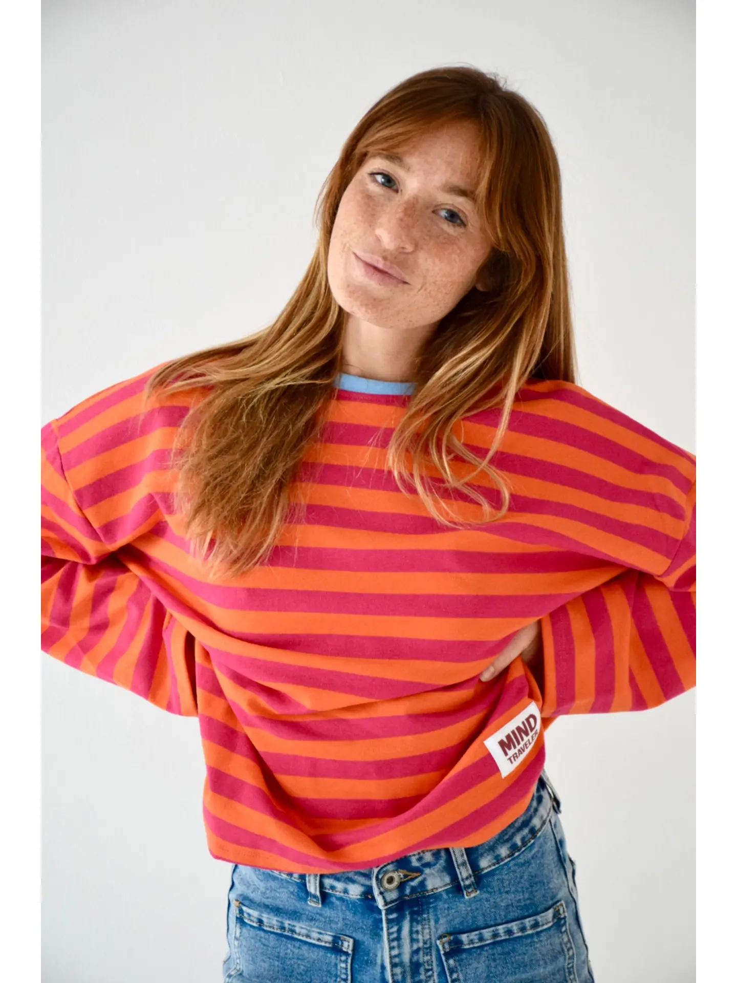 Mindtraveler Langarmshirt Nuria Fuchsia Orange