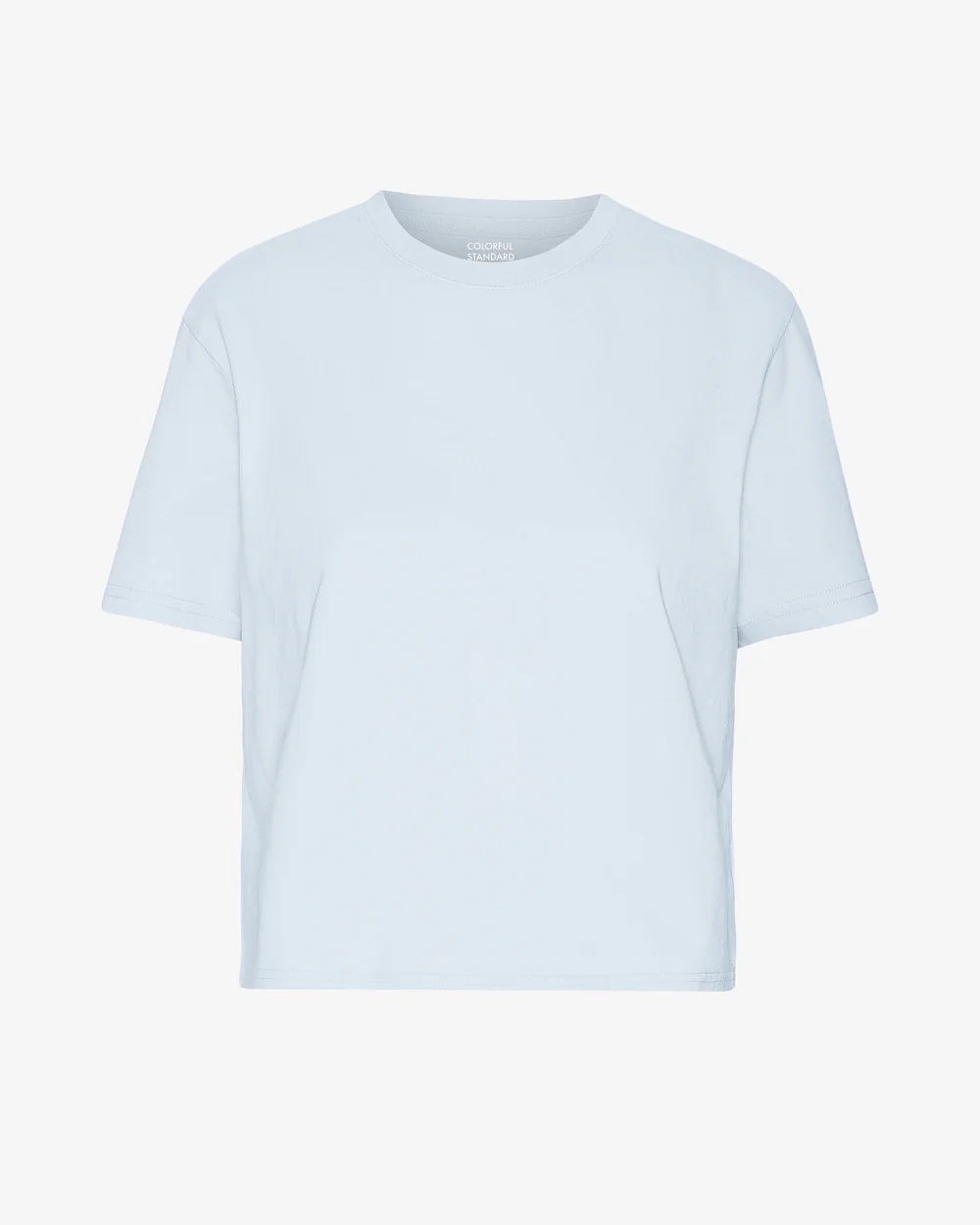 Colourful Standard Organic Boxy Crop Tee Polar Blue Colourful Standard Organic Boxy Crop Tee Polar Blue