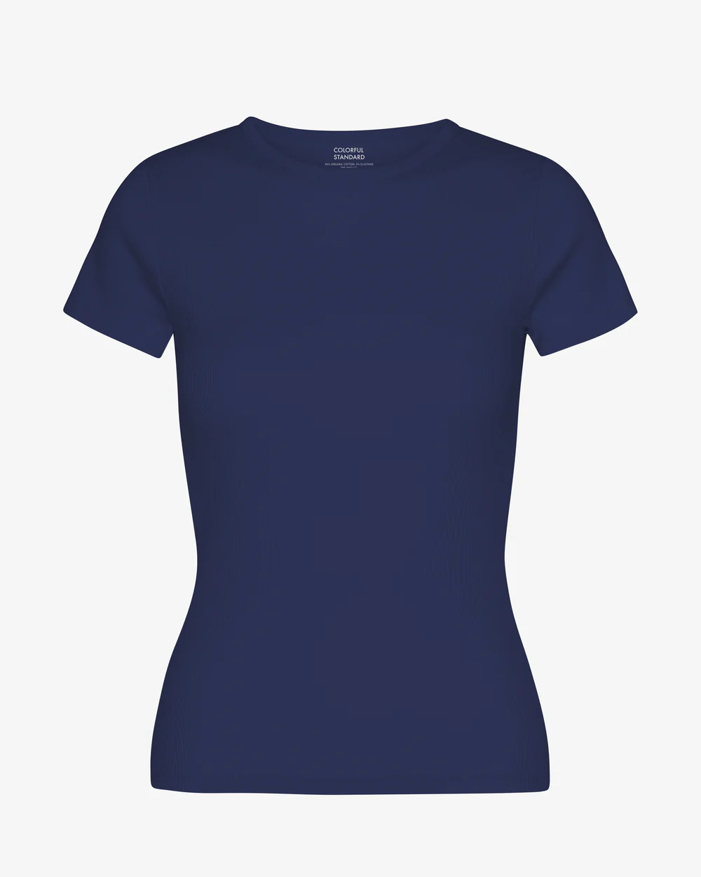 Colourful Standard Organic Rib T-Shirt Marine Blue